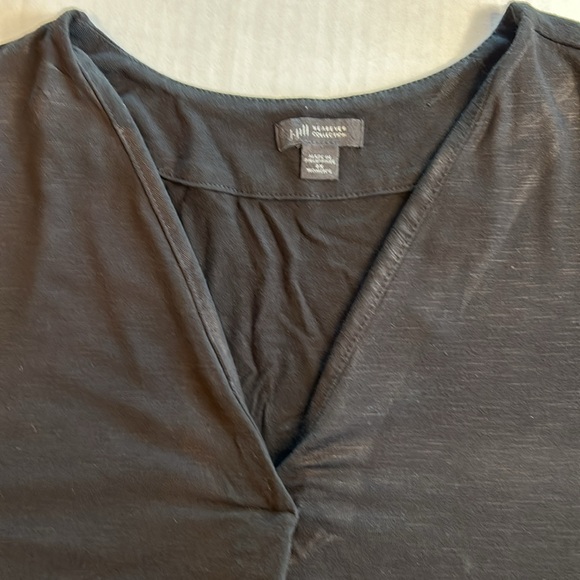 3/$25 J Jill Wearever Collection V Neck 3/4 Sleeve Black Casual Top. Size 2X - Picture 5 of 12